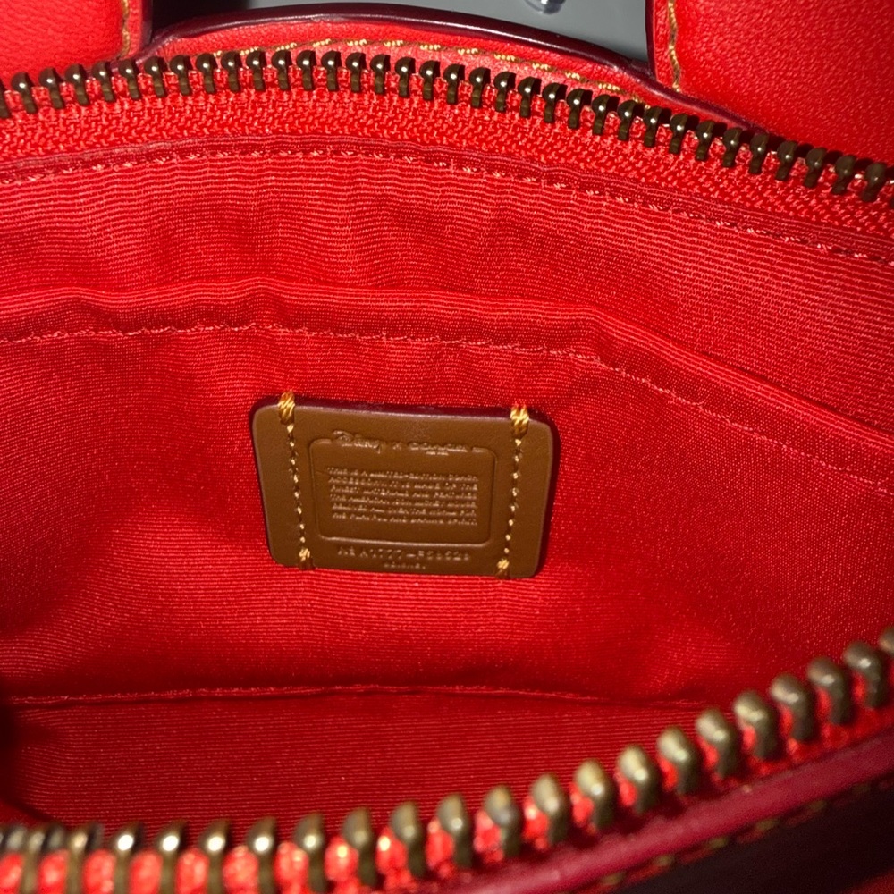 Coach Red Mickey Mouse Wristlet (Authentic) - Picture 5 of 9